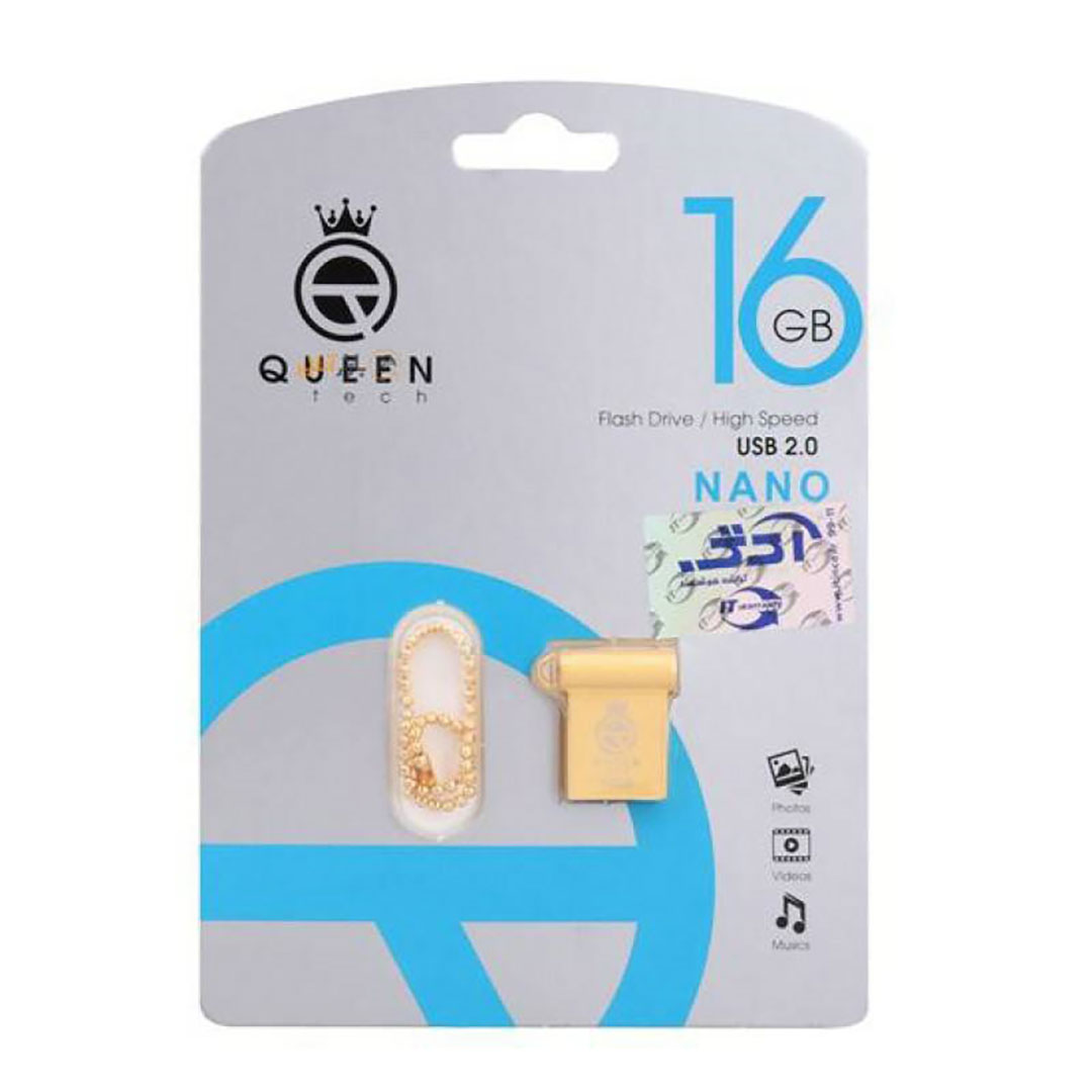 فلش مموری کوئین تک مدلNANO ظرفیت ۱۶ گیگابایت USB 2.0