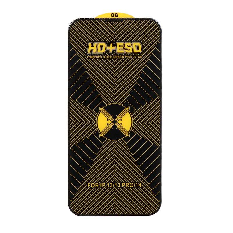 محافظ صفحه نمایش (گلس) OG مدل HD+ESD با لبه‌های خمیده مناسب OG ip 11 xr