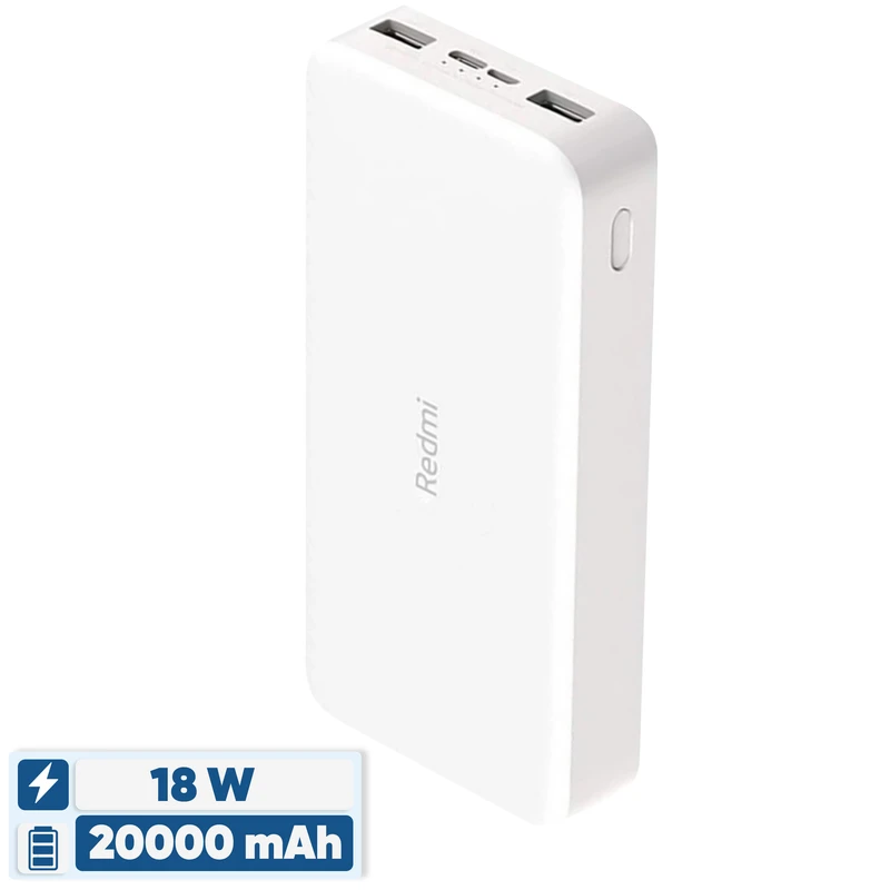 پاوربانک مدل Redmi PB200LZM ظرفیت 20000 میلی آمپر ساعت به همراه کابل تایپ سی  شیائومی